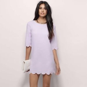 Lilac Scallop Dress